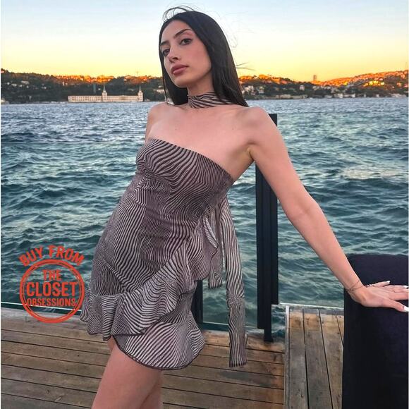 RARE!!! ZARA BLOGGER FAVE!!! Strapless Short Dress NWT - Picture 2 of 16